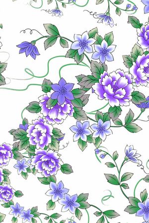 花卉印花华亿平台图片