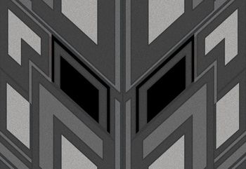 几何图形印花华亿平台图片