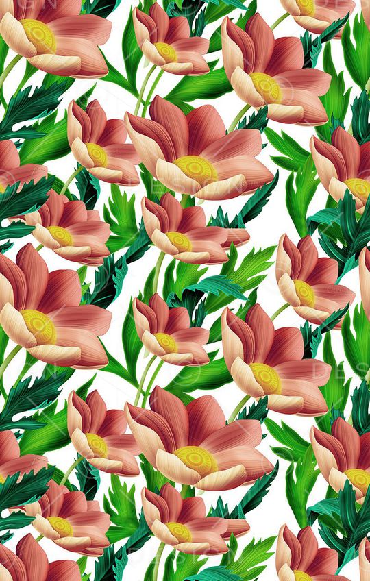 花卉印花华亿平台图片