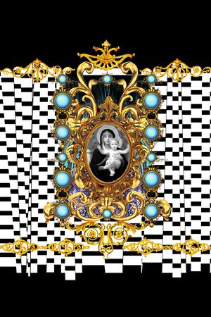 错位条纹印花华亿平台图片