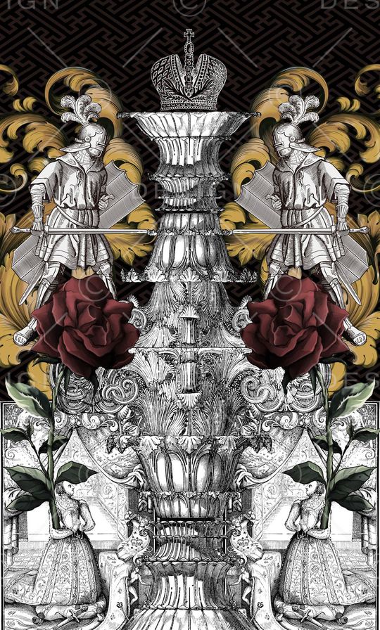 定位复古印花华亿平台图片