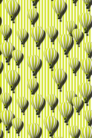 466613-时尚条纹与热气球