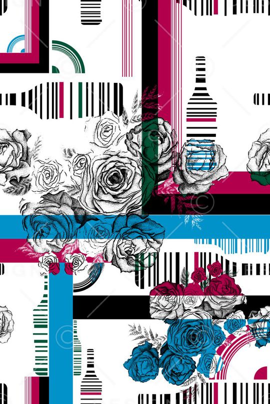 花卉印花华亿平台图片