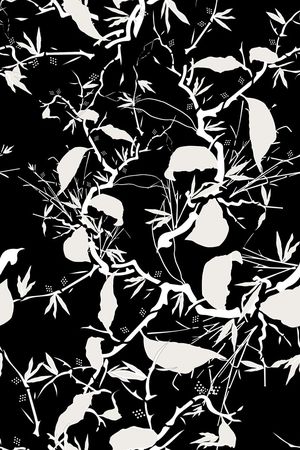 黑白印花华亿平台图片