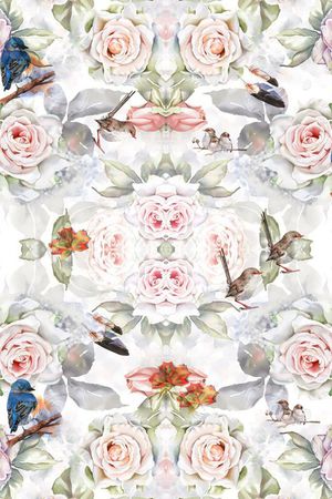 玫瑰花印花华亿平台图片