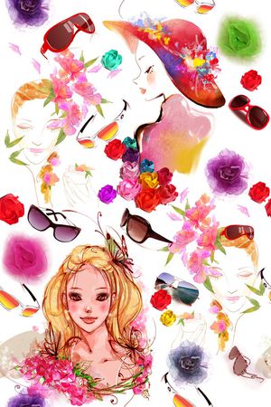 插画印花华亿平台图片