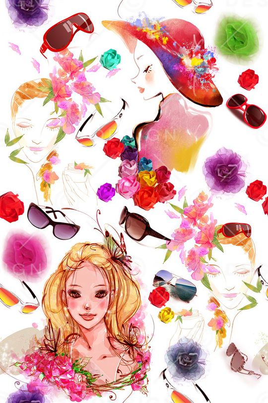 插画印花华亿平台图片