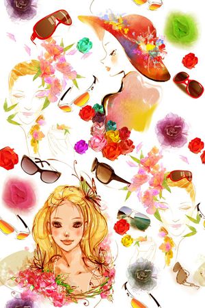 插画印花华亿平台图片