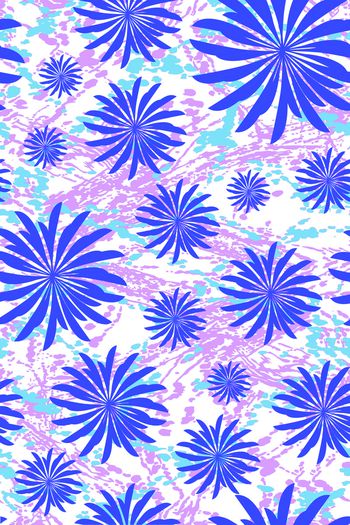 466737-满版墨迹菊花图