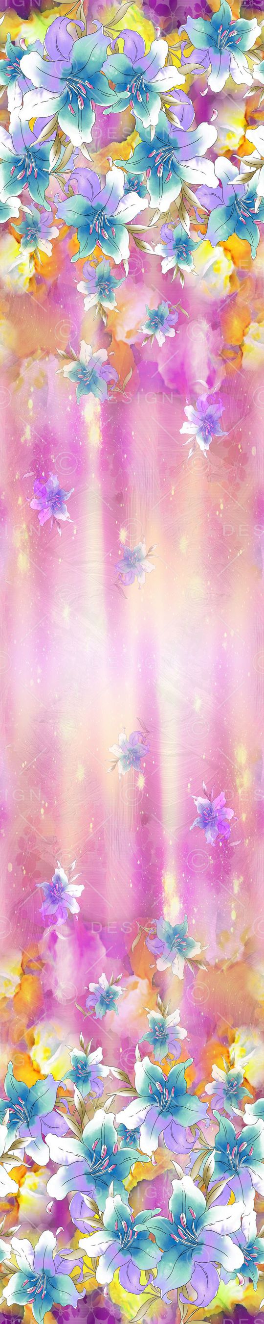 女装 长巾华亿平台印花华亿平台图片