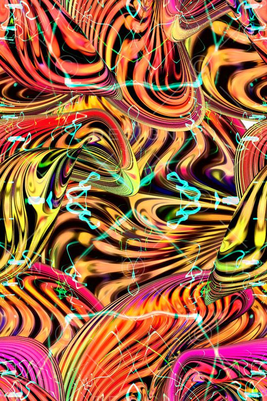 抽象印花华亿平台图片