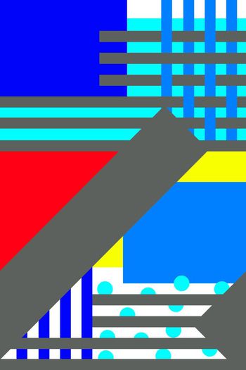 466754-时尚大气多彩几何条纹混搭1