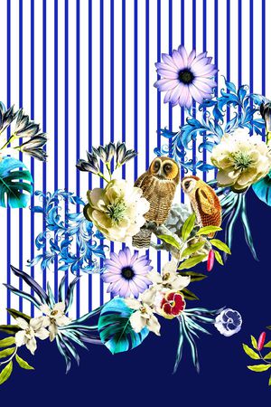 花卉印花华亿平台图片