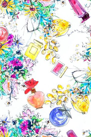 花卉香水印花华亿平台图片