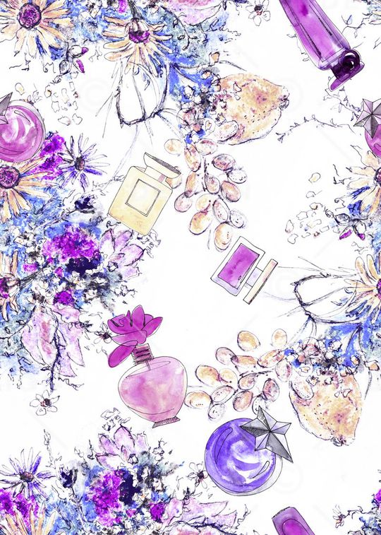 花卉香水印花华亿平台图片