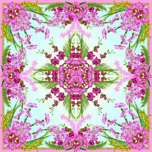 丝巾方巾印花华亿平台图片