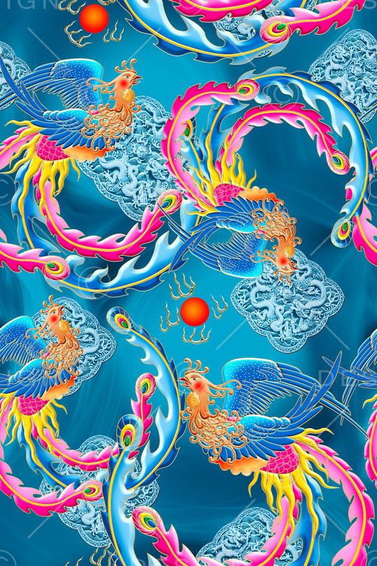 中国风印花华亿平台图片