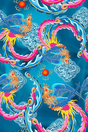 中国风印花华亿平台图片