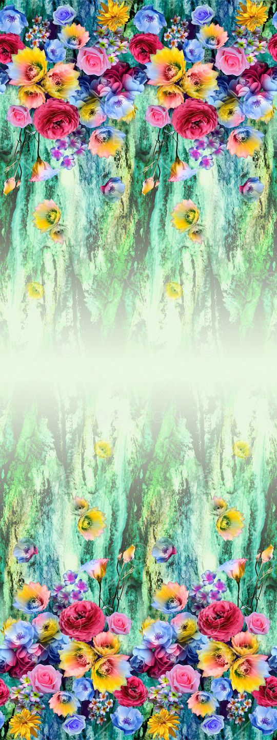 外贸花卉印花华亿平台图片