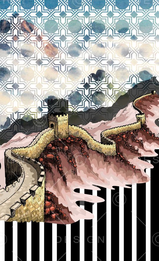 定位条纹印花华亿平台图片