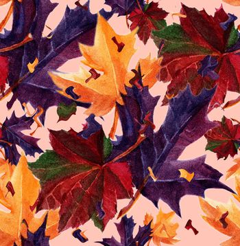 466932-自然落叶秋叶枫叶迷彩女装衬衣连衣裙