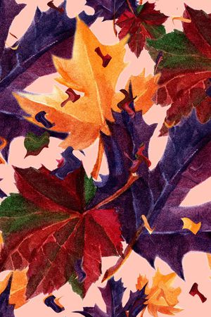 落叶印花华亿平台图片