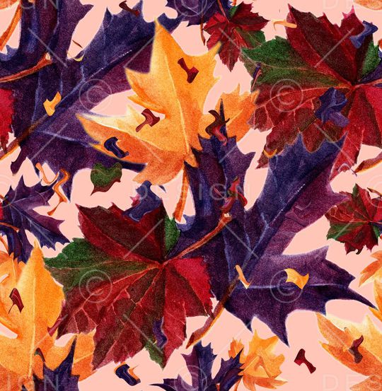 落叶印花华亿平台图片