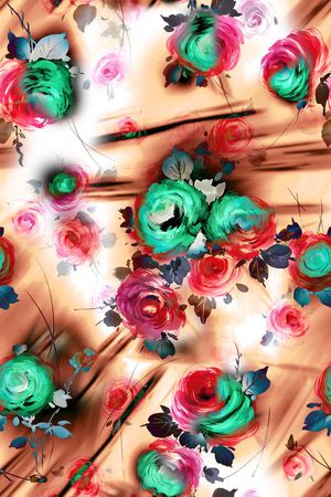 女装华亿平台印花华亿平台图片