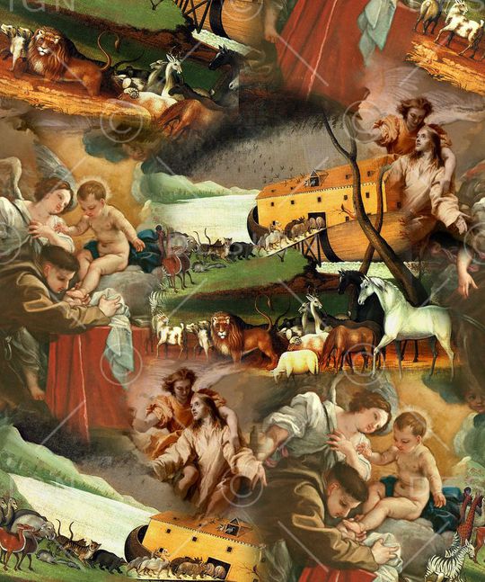 油画风景印花华亿平台图片