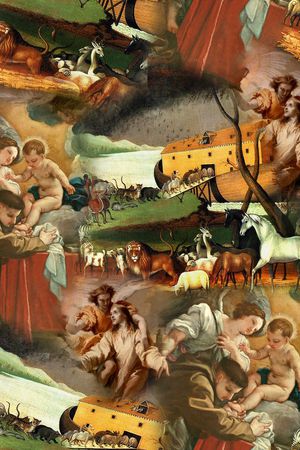 油画风景印花华亿平台图片