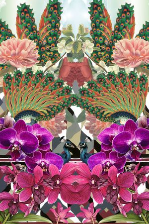 潮流时尚印花华亿平台图片