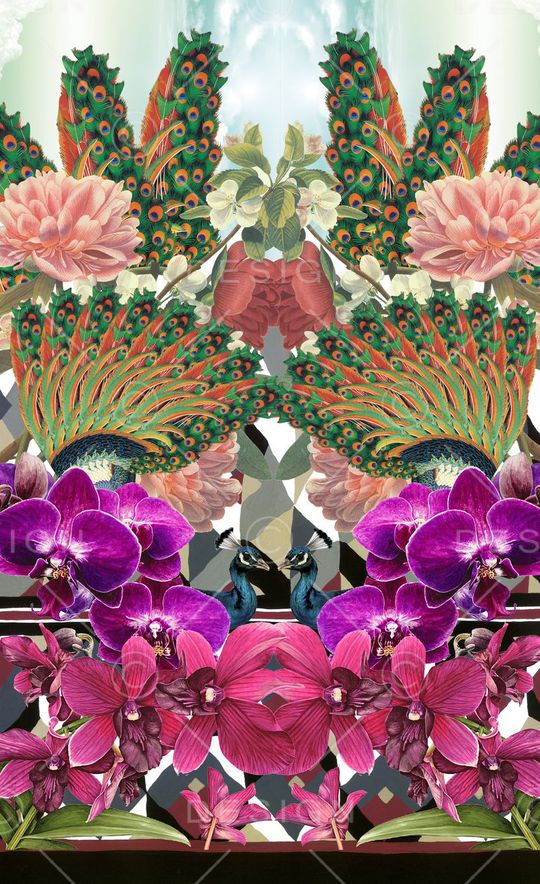 潮流时尚印花华亿平台图片