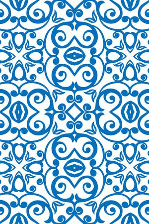 青花瓷印花华亿平台图片