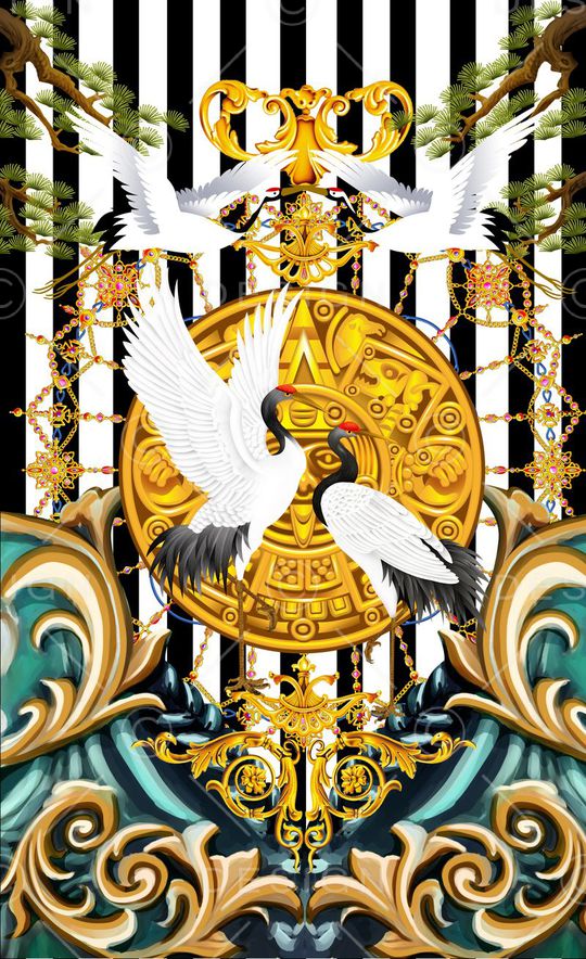 潮流时尚印花华亿平台图片