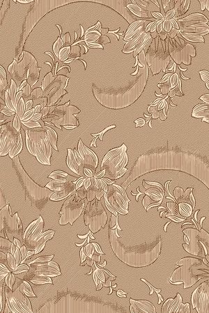 连枝花皮纹印花华亿平台图片