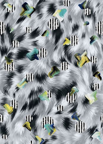 467248-自然动物纹理肌理女装羽绒服衬衣外套