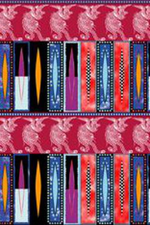 几何拼贴组合印花华亿平台图片