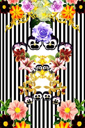 欧式印花华亿平台图片