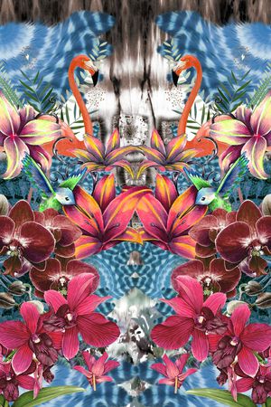 潮流时尚印花华亿平台图片