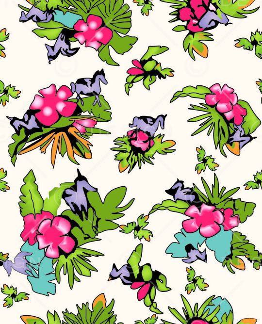 电脑手绘印花华亿平台图片