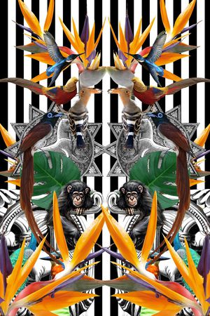 潮流时尚印花华亿平台图片