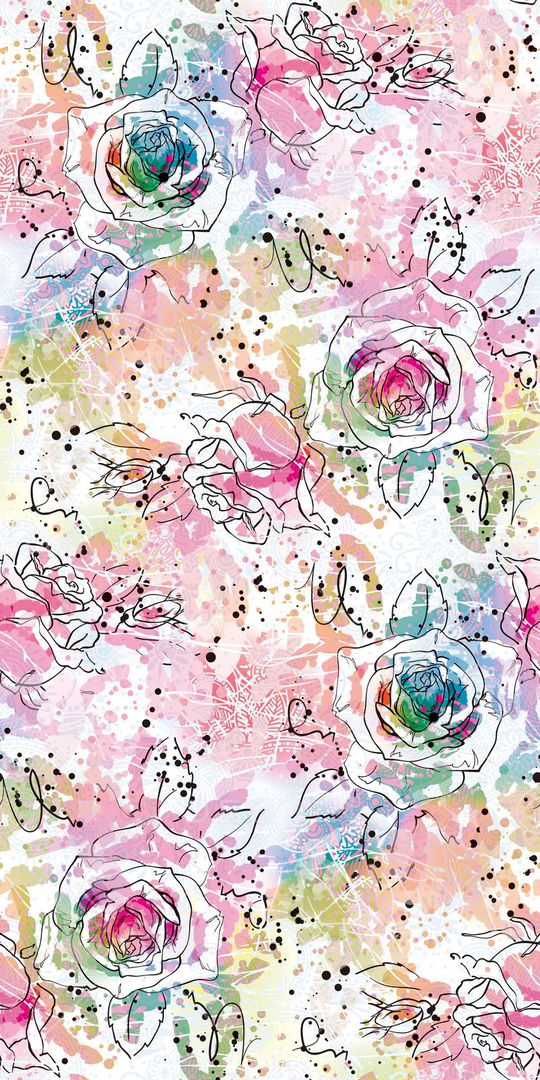 时尚花卉印花华亿平台图片