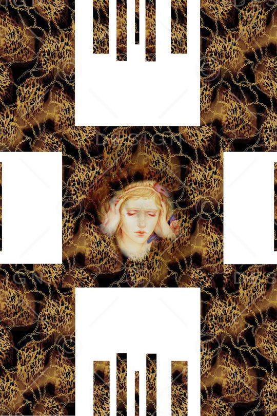 豹纹印花华亿平台图片