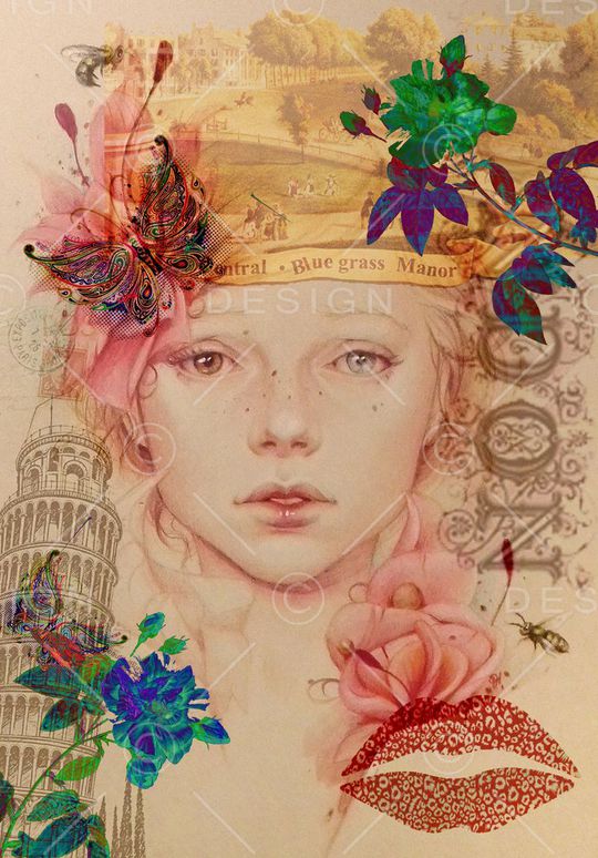 复古建筑印花华亿平台图片