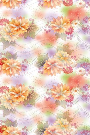 时尚花卉印花华亿平台图片