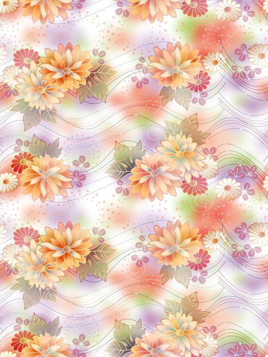 时尚花卉印花华亿平台图片