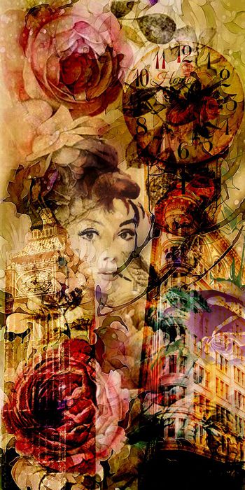 467579-花卉抽象 丝巾 女士衬衫