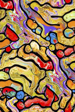 抽象纹路印花华亿平台图片