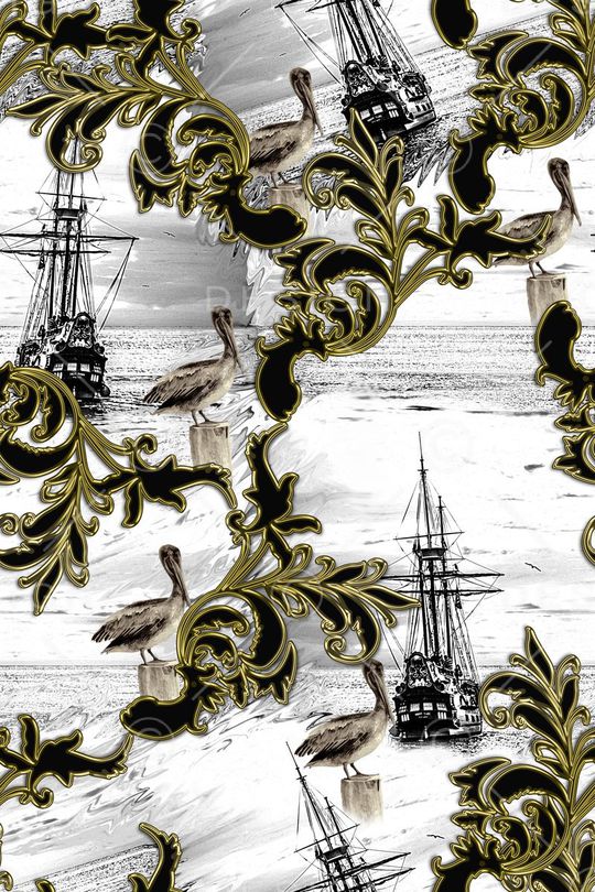 男装印花华亿平台图片