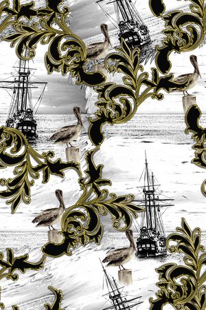 男装印花华亿平台图片